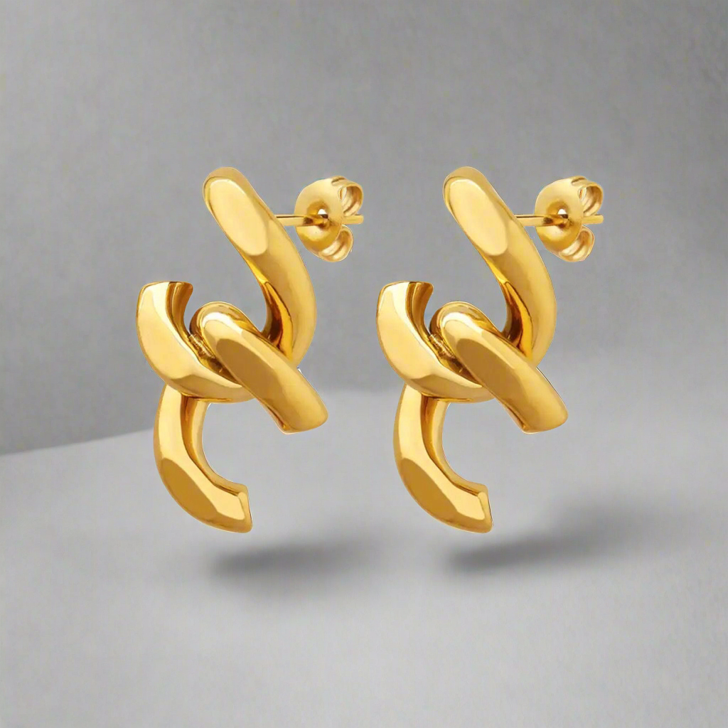 16134 Women’s Gold Plated Stainless Steel Earrings