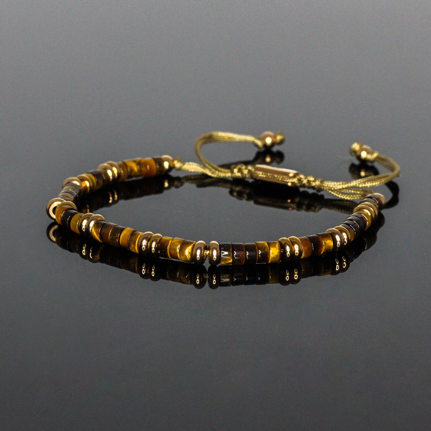 29008 Women's Heishi Bracelet with Tiger's Eye