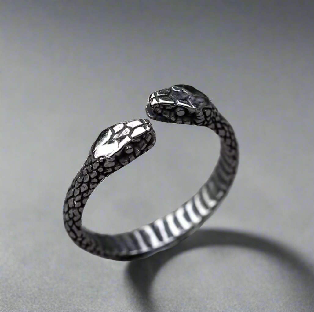 17117 Men's Double-Headed Serpent Ring