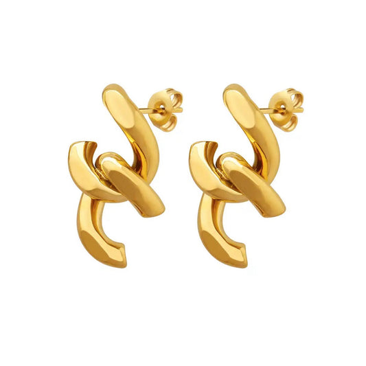 16134 Women’s Gold Plated Stainless Steel Earrings