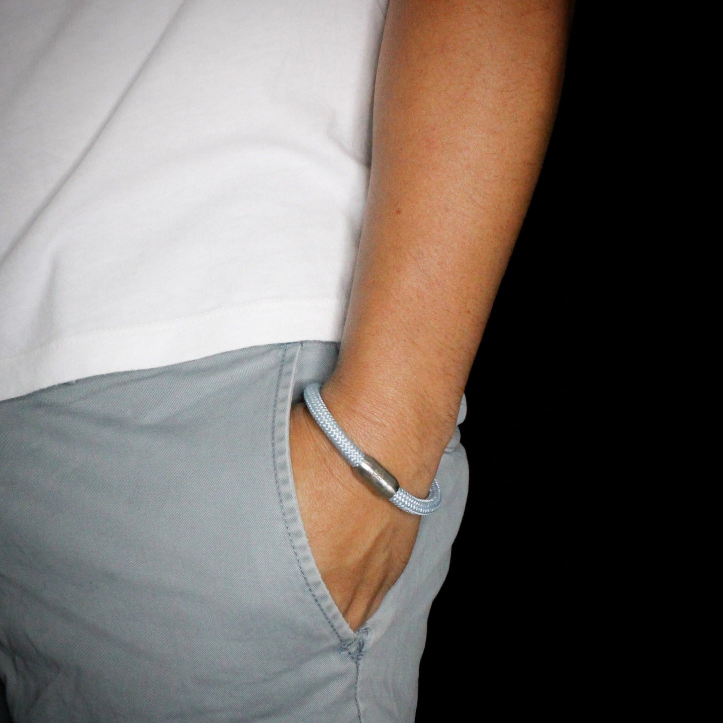 7002 Nautical Light Blue Rope Bracelet