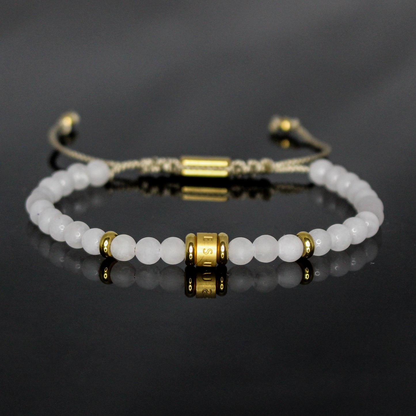 29006 Women's Matte Rose Quartz Minimalist Bracelet