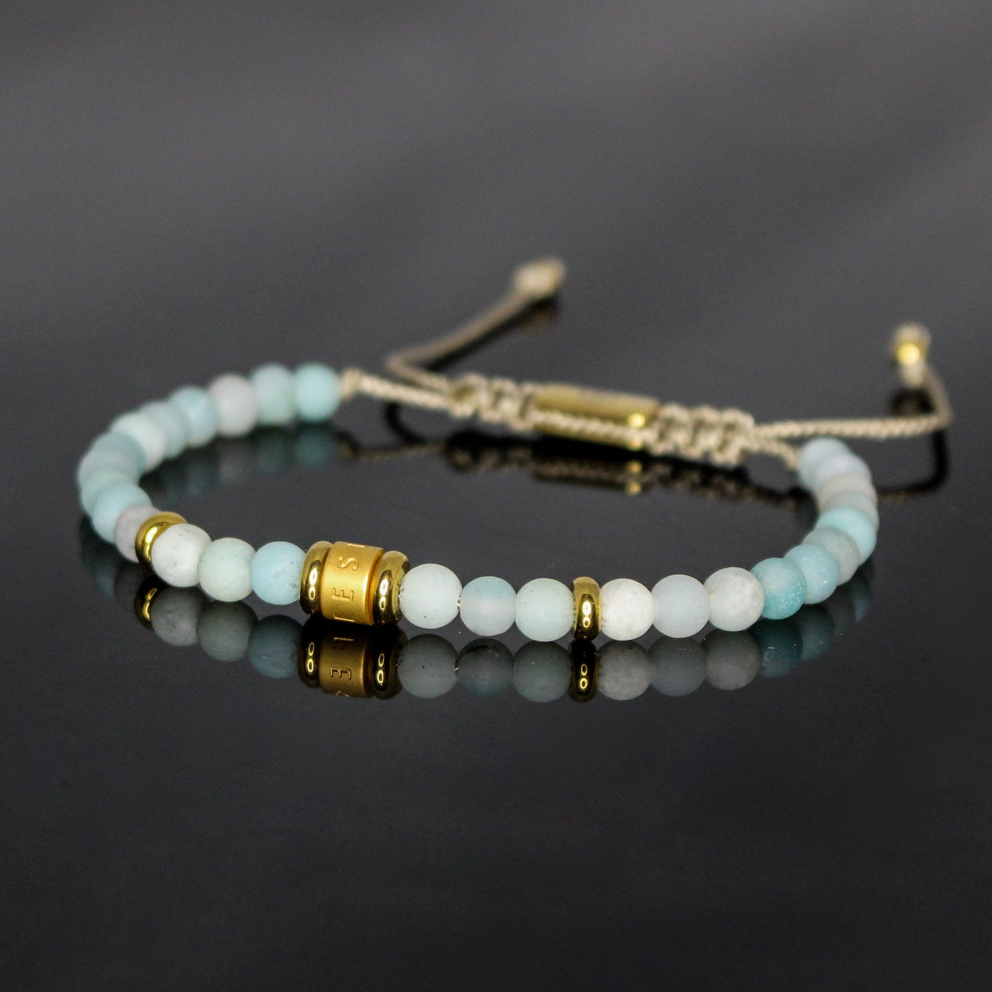 29006 Women's Matte Amazonite Minimalist Bracelet