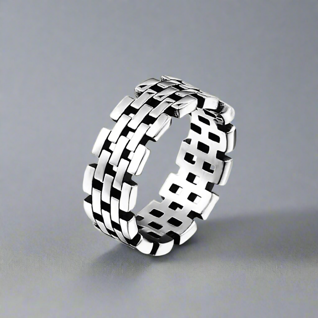 17116 Men’s Steel Grid Biker Ring