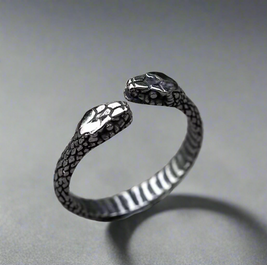 17117 Men's Double-Headed Serpent Ring
