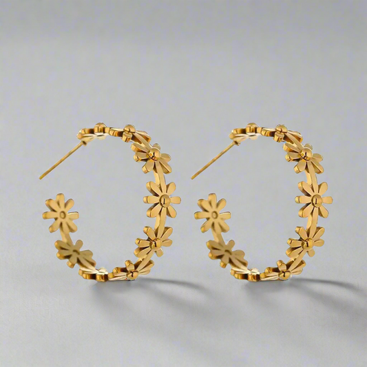 16122 Women’s Gold Plated Stainless Steel Earrings