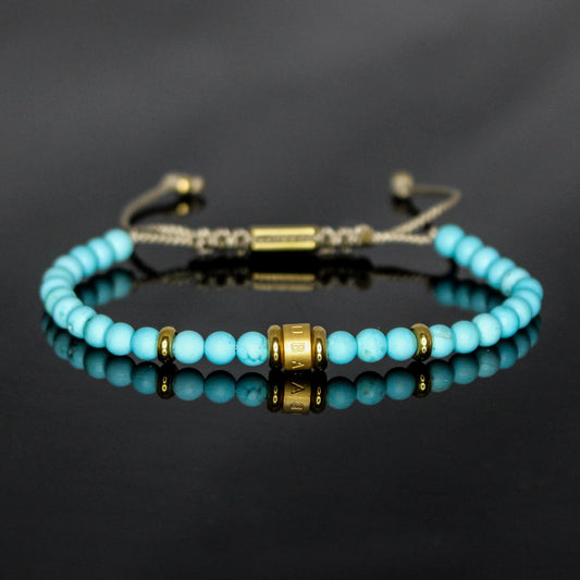 29006 Women's Matte Turquoise Minimalist Bracelet