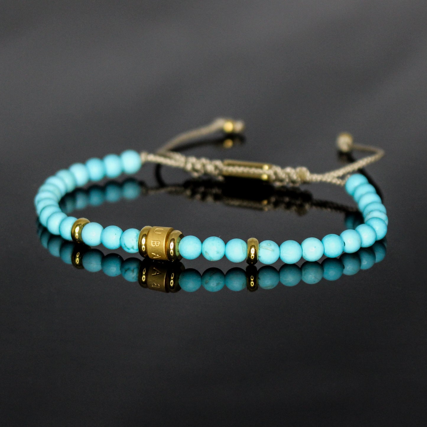 29006 Women's Matte Turquoise Minimalist Bracelet