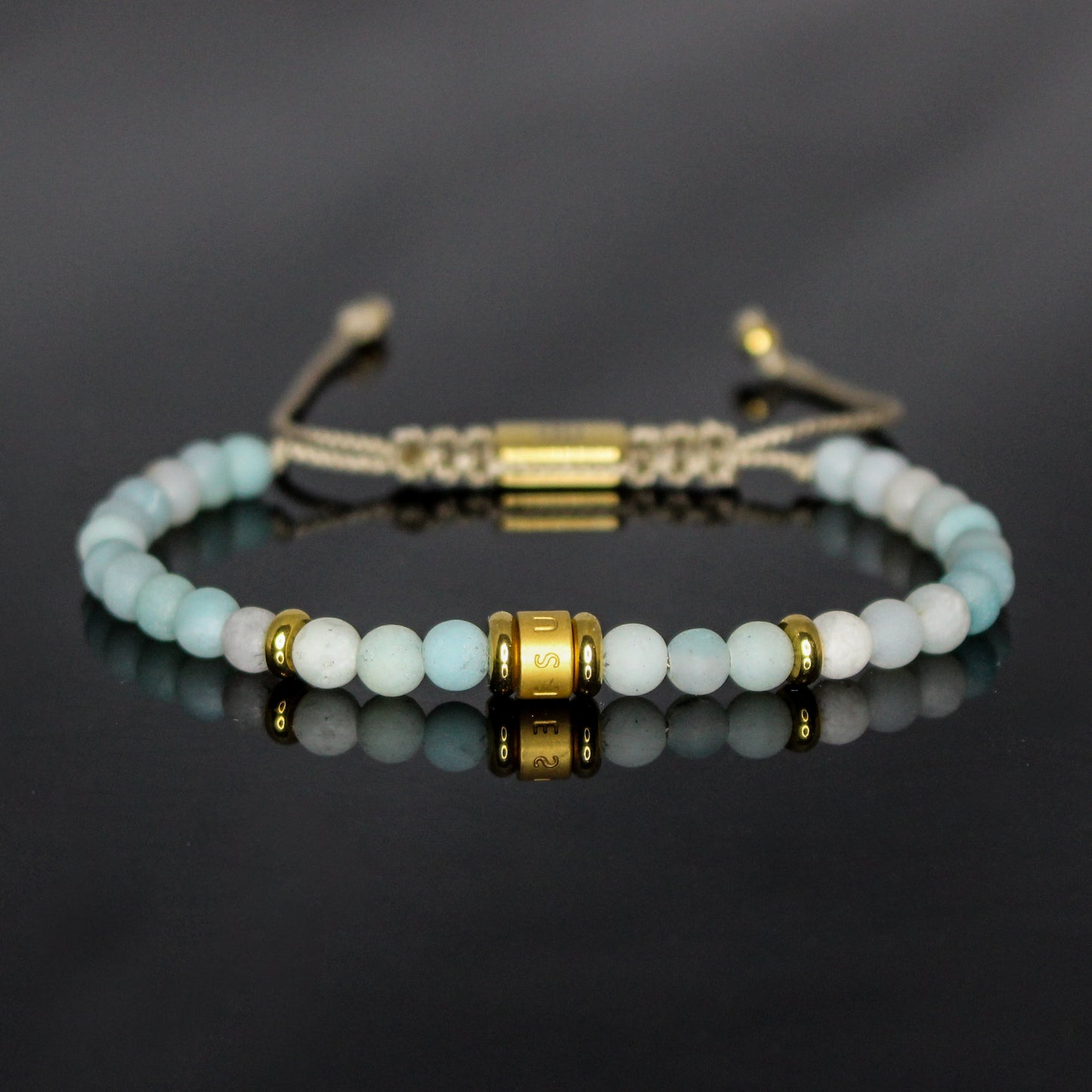 29006 Women's Matte Amazonite Minimalist Bracelet