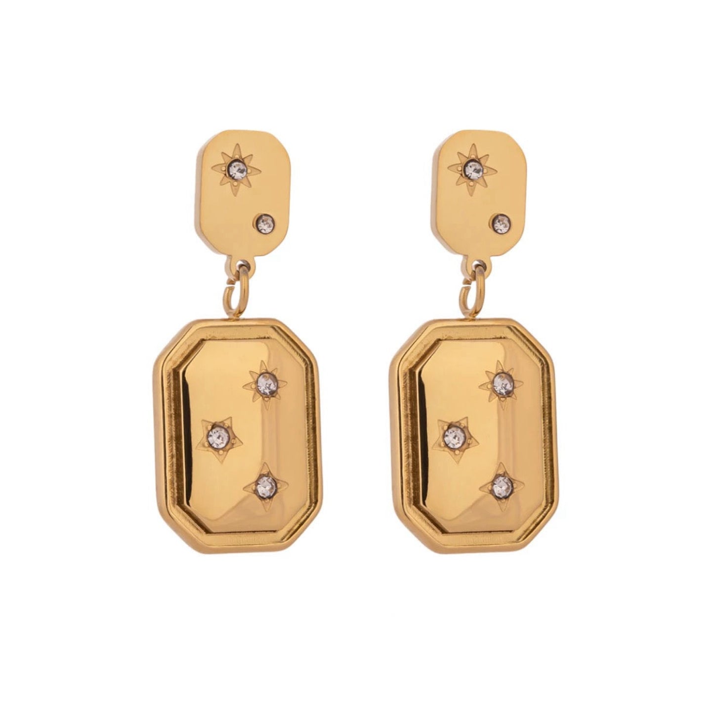 16128 Women’s Gold Plated Stainless Steel Earrings