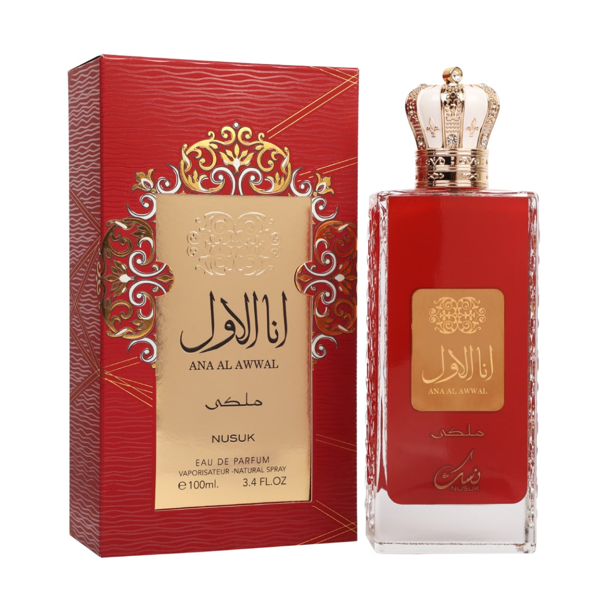 NUSUK Ana Al Awwal Malaki (Red) EDP 100ml