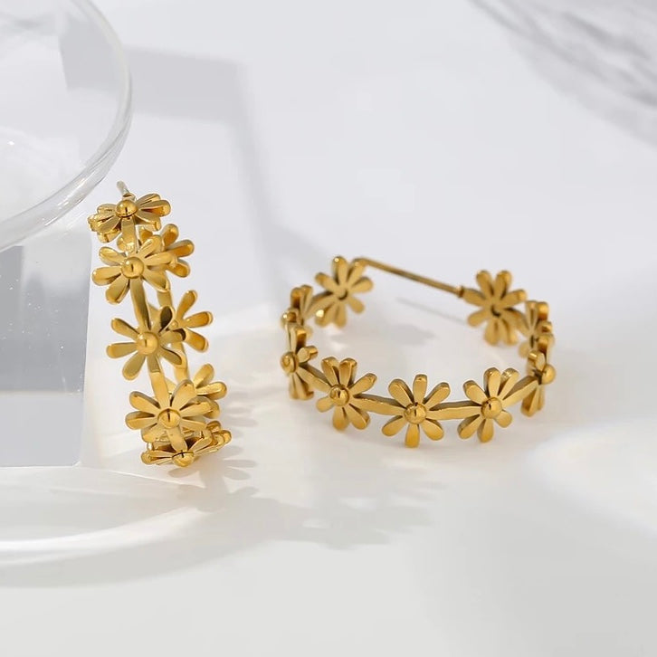 16122 Women’s Gold Plated Stainless Steel Earrings