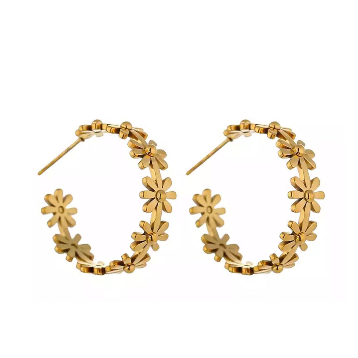 16122 Women’s Gold Plated Stainless Steel Earrings